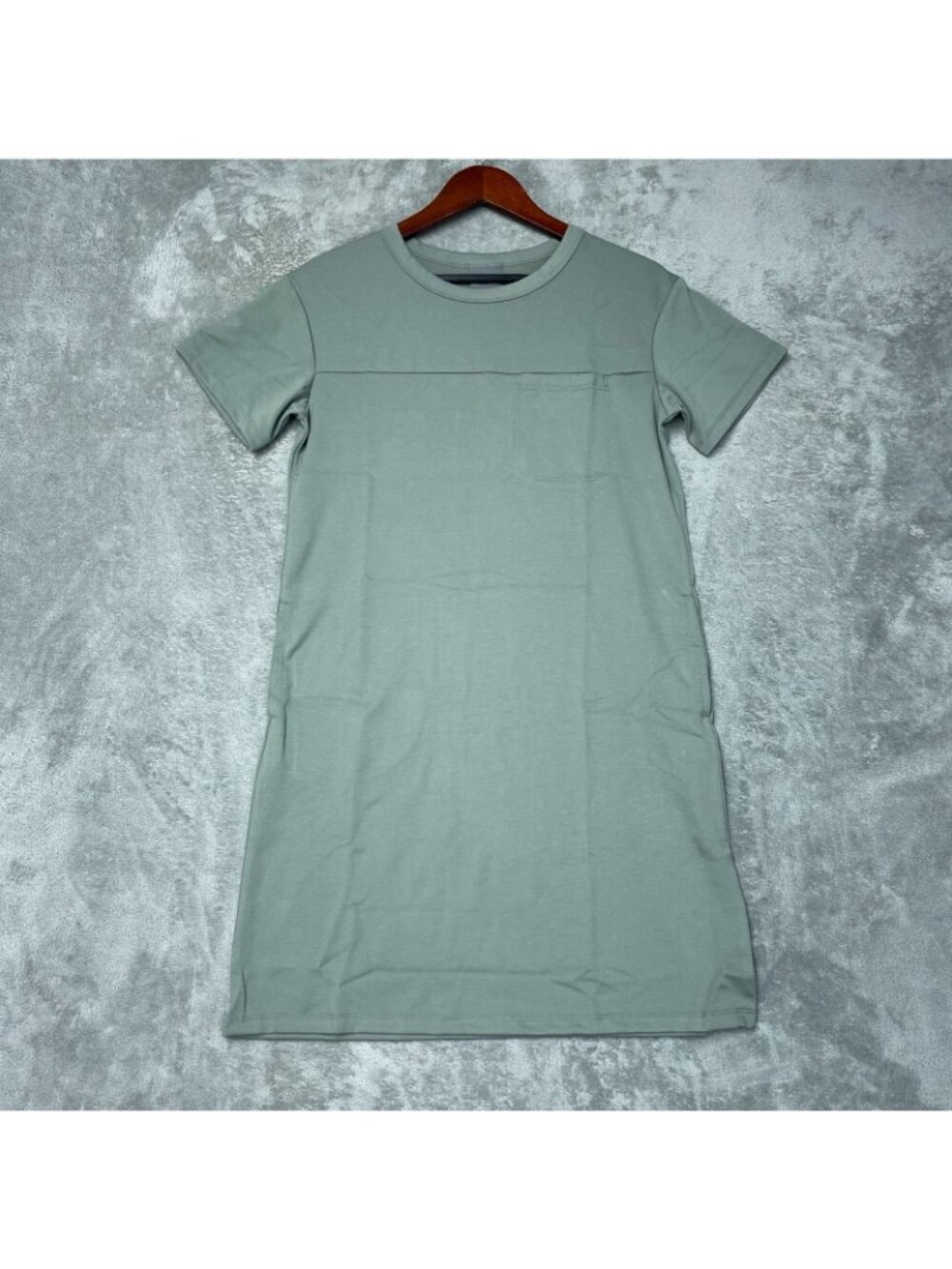 NWT 32 Degrees Cool Women's S Green Short-Sleeve T-Shirt Dress C0592 - Picture 4 of 13